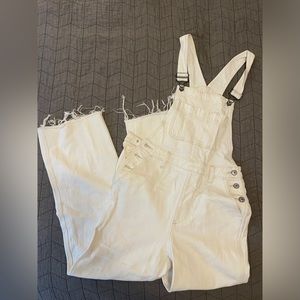 Women’s Abercrombie & Fitch White Overalls